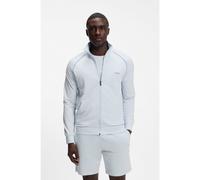 BOSS Veste zippée en coton stretch avec passepoils contrastants - Style Mix&Match Jacket Z, 50515307 bleu clair XL