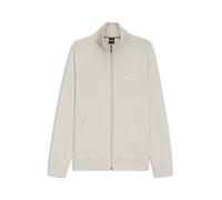 BOSS Veste zippée en coton stretch avec passepoils contrastants - Style Mix&Match Jacket Z, 50515307 Gris chiné XL