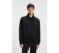 BOSS Veste zippée en molleton de coton avec badge logoté - Style Zestart, 50511709 Noir 4XL