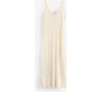 BOSS White Knitted Crochet Summer Maxi Dress White L (EU 44-46)