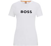 BOSS White Large Slim Fit Logo T-shirt