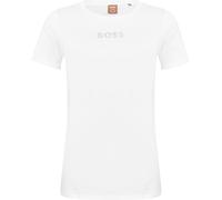 Boss Women's Eloga2 Premium Cotton T-Shirt Blanc 100 14 (XL) Female