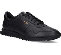 Boss Zayn Low Leather Men's Black/Gold Trainers