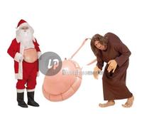 Bosse gonflable pour déguisement de Père Noël ou de bossu - Rouge - Adulte - Intérieur - Plastique