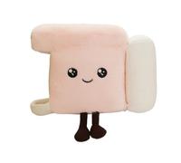 BOSSETY Peluche Machine à Café Créative, Coussin Décoratif Mignon, Jouet en Peluche Doux pour Canapé, Bureau, Cadeau Original pour Amateurs de Café (Pink)