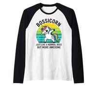 Bossicorn - Tout comme Un Patron Normal mais Plus génial Manche Raglan