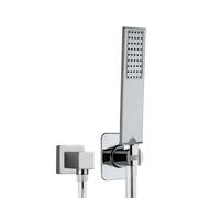 Bossini Flat One Set de douche avec raccord mural coudé et support, 1 jet, CA3003C00030004,