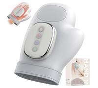 BossKiss Masseur des mains sans fil avec chaleur et compression - Gant de massage électrique amélioré pour l'arthrite et le soulagement du canal carpien, 3 modes, 5 intensités et 3 thérapies