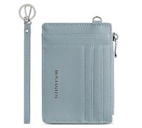 BOSTANTEN Portefeuille pour femme en cuir véritable RFID Slim Wallet avec 10 emplacements pour cartes Rouge, C01-Bleu, Portefeuille RFID