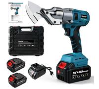 Bostar Cisaille à Tôle sans Fil, Moteur Brushless avec 2 Batteries 4.0Ah, Coupe-Tôle Électrique pour Métal 1,5mm & Alu 2,0mm, Tête Rotative 360° (Verrouillage Sécurisé), Compatible avec Makita 18V