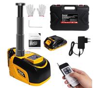 Bostar Cric Hydraulique Électrique 5T Compatible Batterie Makita-18V, Kit Levage Auto sans Fil avec Télécommande, Hauteur 15-45cm, Outil Changement Pneu pour SUV, Camping-Car & Fourgon