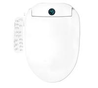 Bostar Siège de bidet électrique intelligent 5 modes de lavage, toilette électronique en forme de V avec siège chauffant et sèche-linge intégré, affichage numérique, couvercle de toilette à fermeture