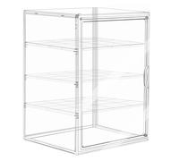 Bostar Vitrine Acrylique pour Collection, Boîte de Rangement Transparente Anti-Poussière avec Porte Magnétique et Panneaux Amovibles, Showcase pour Mini Figurines, Objets de Collection (40x30x25cm)