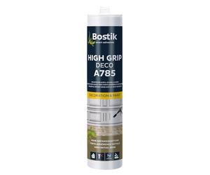 Bostik A785 High Grip Deco Colle à dispersion blanche 1K (390 g) Cartouche de 300 ml