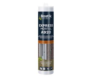 BOSTIK A920 Express Mortier de réparation de joints, adhérence fiable, résiste rapidement à la pluie et aux intempéries, pour intérieur et extérieur, 300 ml