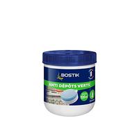Bostik Anti Dépôts Verts, Traitement pour Eliminer Dépôts verts Mousses Algues et Lichens, Tablettes Ultra Concentrées pour Toits Façades et Sols, Transparent après Dilution, Boite de 30 Tablettes