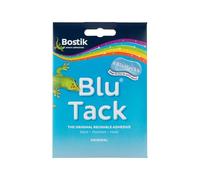 BOSTIK Blu Tack Bleu clair - Mastic adhésif réutilisable en plastique durable, fixation fiable et amovible, 46 g