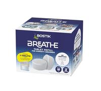 Bostik Breathe Lot de 2 tablettes de recharge pour déshumidificateur sans colorant et sans parfum, couvre des surfaces jusqu'à 25 m², pour une utilisation dans la maison, dans les caravanes et