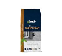 Bostik - Ciment Prompt Vicat - Mortier de Finition - Scellement, Colmatage et Réparation - Sol Et Mur- Intérieur & Extérieur- Sac de 5Kg - Beige