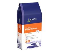 Bostik Ciment Tous Travaux Blanc - Mortier Polyvalent Intérieur/Extérieur -Idéal Réparations, Enduit, Chapes, Jointoiement & Scellement - Usage Pur, Mortier ou Béton - 5kg