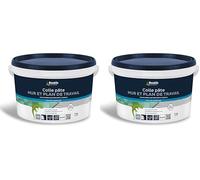 Bostik Colle Carrelage Spéciale Mur et Plan de Travail, Pâte prête à l'emploi, Stabilité Immédiate, Blanc, Seau de 3 Kg (Lot de 2)