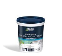 Bostik Colle carrelage Spéciale mur et plan de travail – Pâte prête à l'emploi, Blanc 1,5 kg