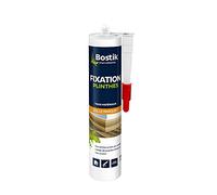 Bostik Colle de Fixation pour Plinthe en Bois, PVC et Medium - Colle Mastic Acrylique pour Parquets - Usage Intérieur - Prise Immédiate - Sans Solvant - Blanc - Cartouche 310 ml