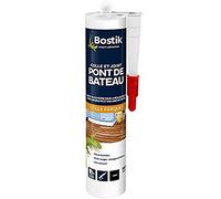 Bostik Colle et Joint Pont de Bateau - Colle Parquet - Idéale pour Bois Exotiques - Usage Intérieur et extérieur - Formule MS Polymère - Sans Solvant et Sans Odeur - Noir - Cartouche 290 ml