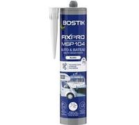 Bostik Mastic-colle et joint FIX&PRO MSP 104 – MS polymère blanc, résistant UV/intempéries, 290 ml