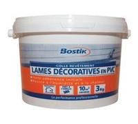 Bostik - Colle Lames Décoratives en PVC - Colle lambris PVC - Application murale - Intérieur & Extérieur - Seau 3kg - Blanc