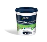 Bostik - Colle Lames Décoratives en PVC - Colle lambris PVC - Application murale - Intérieur & Extérieur - Seau 1 kg - Blanc