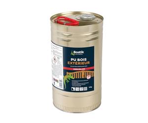 Bostik Colle PU Bois Extérieur et Intérieur - Fût Métal de 5 kg | Polyuréthane Liquide D4 - Résiste à l'Eau