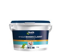 Bostik - Enduit Bandes à Joint en pâte - Jointe Lisse et Colle - Prêt à l'Emploi - Application Facile - Blanc - Pot de 5 kg