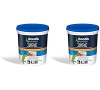 Bostik Enduit de Lissage en Pâte, Prêt à l'Emploi, Application Facile, Usage Intérieur, Pot de 1.5kg, Blanc (Lot de 2)