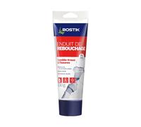 Bostik Enduit de Rebouchage en Pâte Prêt à l’Emploi - Tube de 330 g | Rebouchage et Égalisation de Trous et Fissures Jusqu’à 1 cm - Blanc
