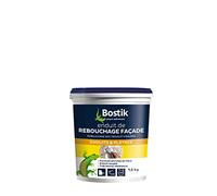 Bostik Enduit de Rebouchage Façade en Pâte - Prêt à l’Emploi - Intérieur/Extérieur - Tous Supports - Rebouchage et Égalisation de Trous et Fissures Jusqu’à 1 cm - Blanc - Pot 1,5 kg