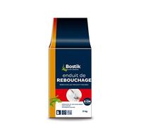 Bostik Enduit de Rebouchage Poudre, Enduit Intérieur pour Reboucher Trous et Fissures jusqu'à 5cm, Tous Supports, Sac de 5kg, Blanc