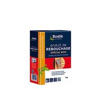 Bostik Enduit de Rebouchage Prêt à l'Emploi Spécial Bois - Pâte à Bois en Poudre - Intérieur et Extérieur - Pour Combler les Trous et Fissures Jusqu’à 5 cm - 1 Boîte 1 kg