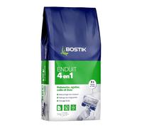 Bostik Enduit Multi Usage Poudre 4 en 1, Rebouche, Egalise, Lisse et Colle, Blanc, Sac de 5kg