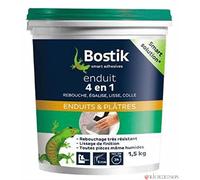 Enduit 4 en 1 multi-usages - BOSTIK - pâte 1.5 Kg - Blanc - Intérieur