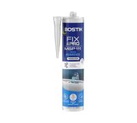 Bostik FIX&PRO MSP 111 Pièces Humides Transparent - 290 ml | Mastic de Fixation et d’Étanchéité - Colle et Jointe - Intérieur/Extérieur - Tous Matériaux - MS Polymère