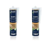 Bostik Joint Acryl Parquet - Chêne Foncé - Mastic Colle Acrylique Spécial Parquet - Finition Pour Parquet et Sols Stratifiés - Séchage rapide - Ponçable & Compatible Tous Vernis - 300 ml