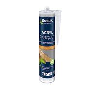 Bostik Joint Acryl Parquet et Sols Stratifié - Colle Mastic Acrylique - Compatible Tous Vernis - Sans Solvant - Couleur : Gris Anthracite, Cartouche 300 ml