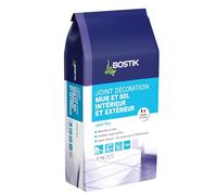 Bostik Joint Carrelage Gris - Epaisseur de 2 à 15 mm - Joint en Poudre pour Carrelage - Sol et Mur - Intérieur et Extérieur - Hydrofugé - Environ 8 m² - 5 kg