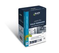 Bostik Joint Fin Tous Terrains - 1 à 6 mm - Joint en Poudre pour Carrelage - Sol et Mur - Intérieur et Extérieur - Hydrofugé - Gris- Boîte de 1 kg