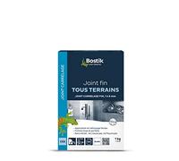 Bostik Joint Fin Tous Terrains - 1 à 6 mm - Joint en Poudre pour Carrelage - Sol et Mur - Intérieur et Extérieur - Hydrofugé - Blanc - Boîte de 1 kg