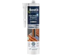 Bostik Mastic d’Étanchéité Joint Parfait Toit et Gouttière - Tous Matériaux - Extérieur - Résiste aux Intempéries et Températures Extrêmes - Applicable sous la Pluie - Hybride Polymère - Gris - 290 ml