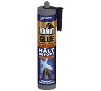 BOSTIK MAMUT GLUE Blanc - Colle universelle hybride, colle de montage rapide flexible sur tous les matériaux, pour l'intérieur et l'extérieur ainsi que sous l'eau et dans les conditions
