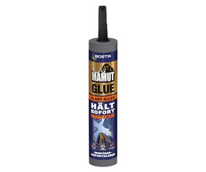 BOSTIK MAMUT GLUE Blanc - Colle universelle hybride, colle de montage rapide flexible sur tous les matériaux, pour l'intérieur et l'extérieur ainsi que sous l'eau et dans les conditions