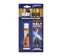 BOSTIK MAMUT GLUE Colle universelle hybride, colle instantanée flexible de montage sur tous les matériaux, pour l'intérieur et l'extérieur, sous l'eau et dans les conditions météorologiques les plus